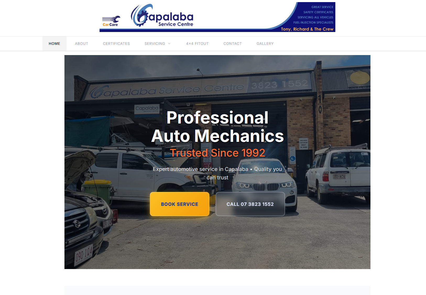 Capalaba Service Centre website
