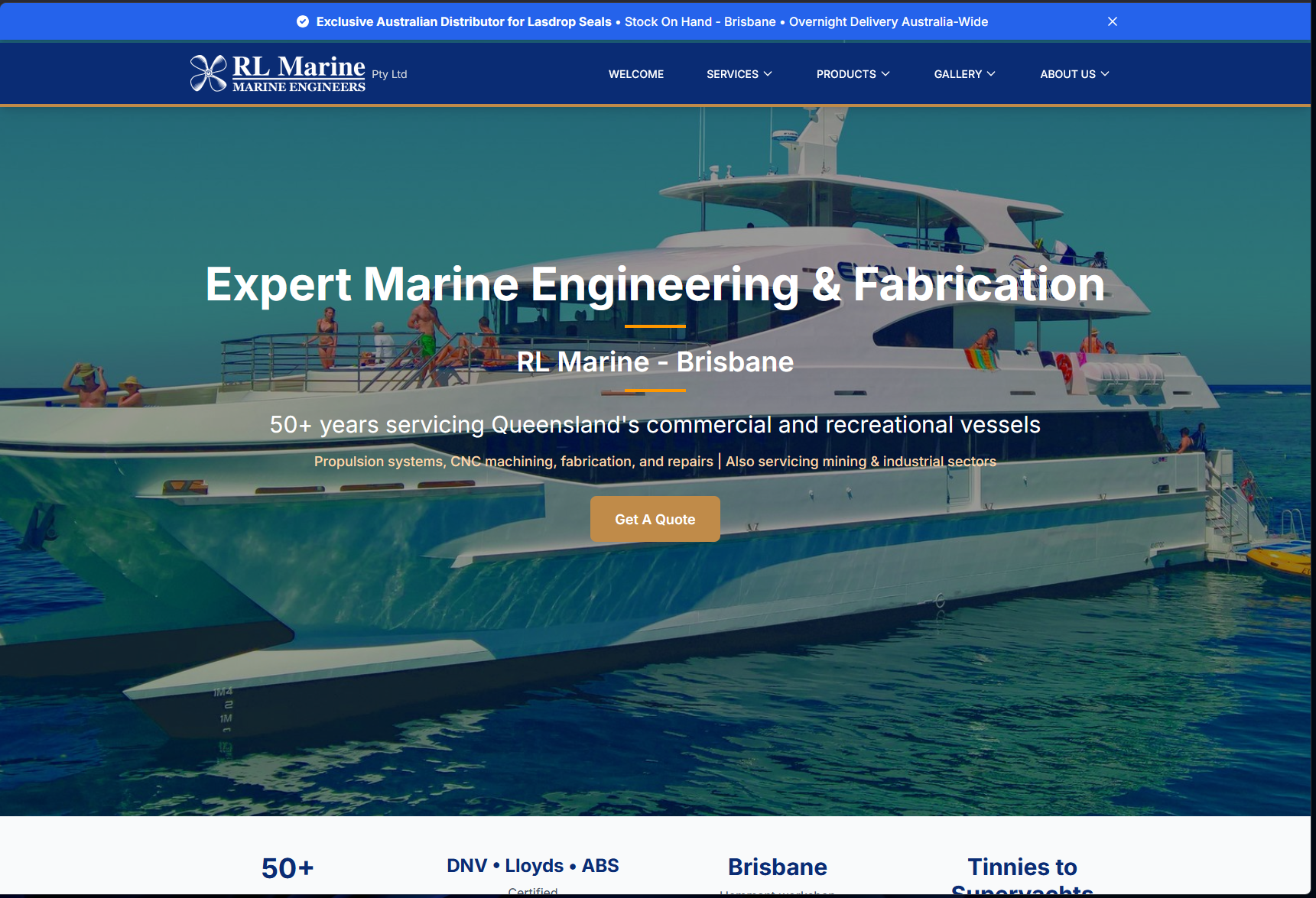 RL Marine company website